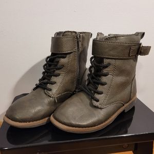 Carter's Olive Green Combat Boot size 11